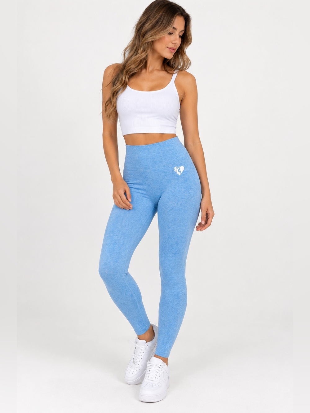 NWT Women’s Best Move Seamless Leggings Blue Marl M